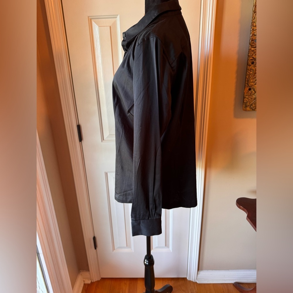 Soft Surroundings Black Button-down Blouse NWOT - image 5